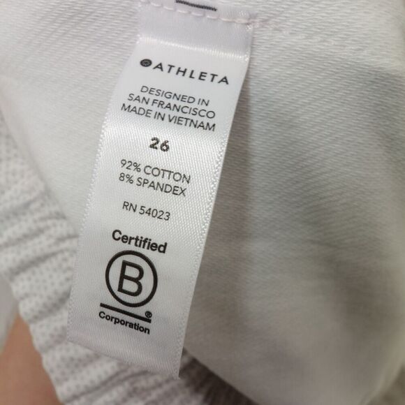 NEW Athleta Farallon Printed Joggers Pants White Grey Women's Plus 26 - Picture 11 of 13